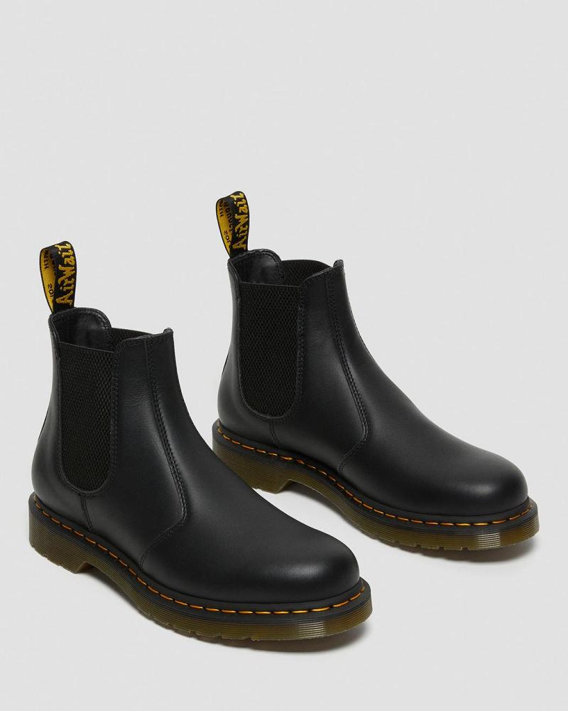 Black Men's Dr Martens 2976 Nappa Leather Chelsea Boots | CA 484VRW